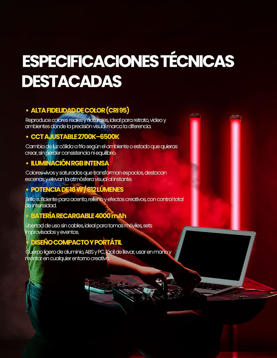 Set barra de luz LED Livlux G50