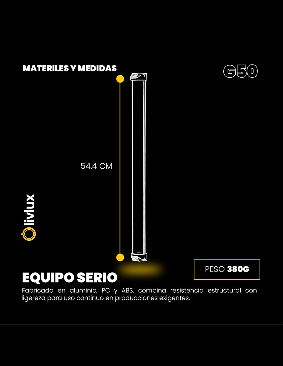 Set barra de luz LED Livlux G50