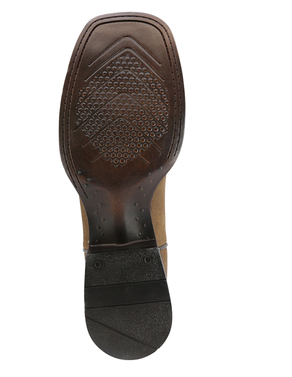 Bota abajo de la rodilla Vaquera de piel para mujer 4