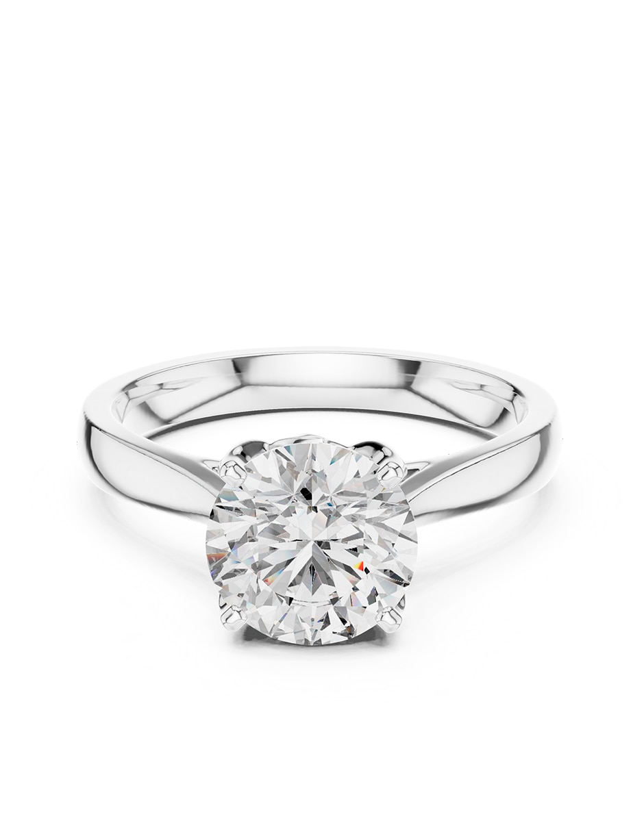 Anillo de compromiso de oro 9 k zirconia cúbica 1