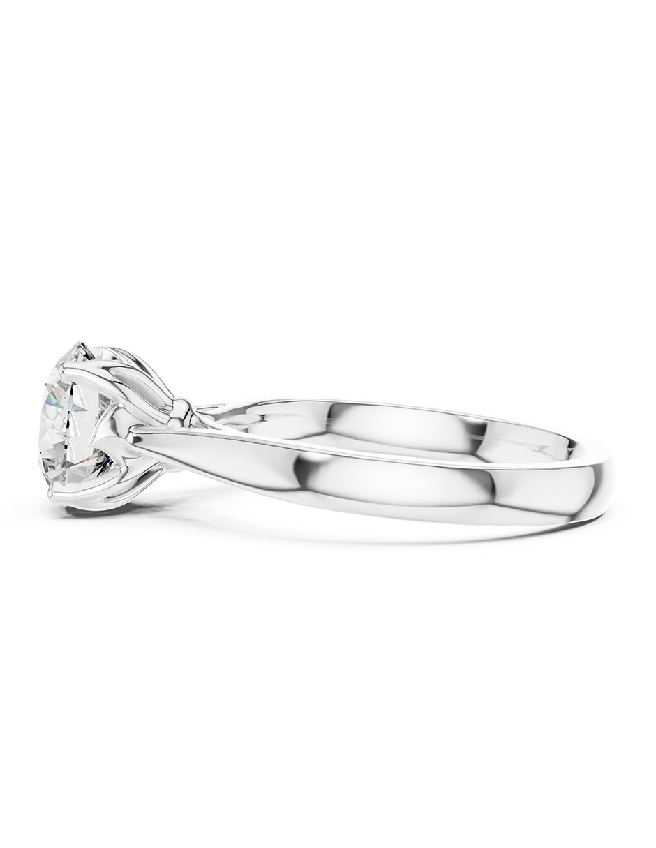 Anillo de compromiso de oro 9 k zirconia cúbica 4