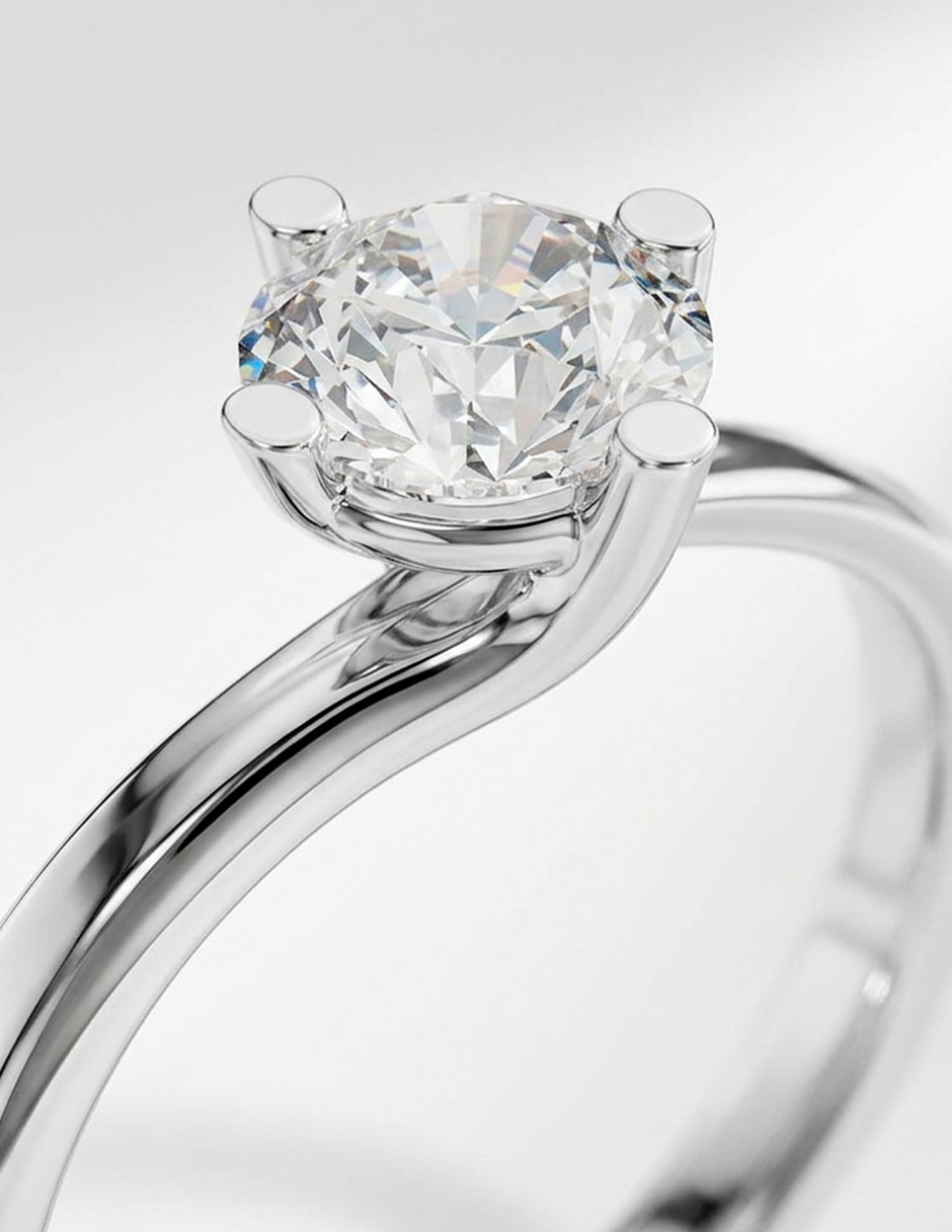 Anillo de compromiso de Oro 9 K 7