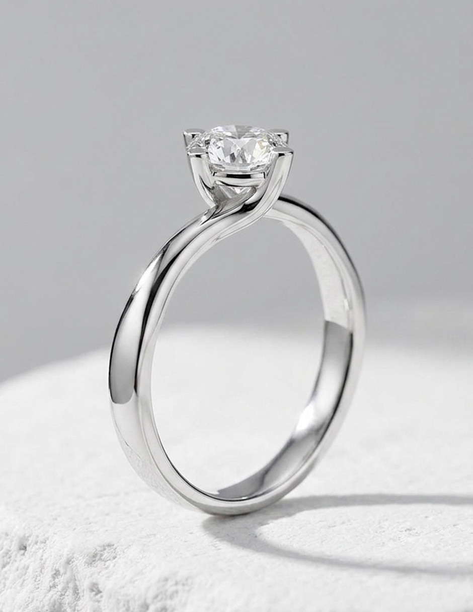 Anillo de compromiso de Oro 9 K 8