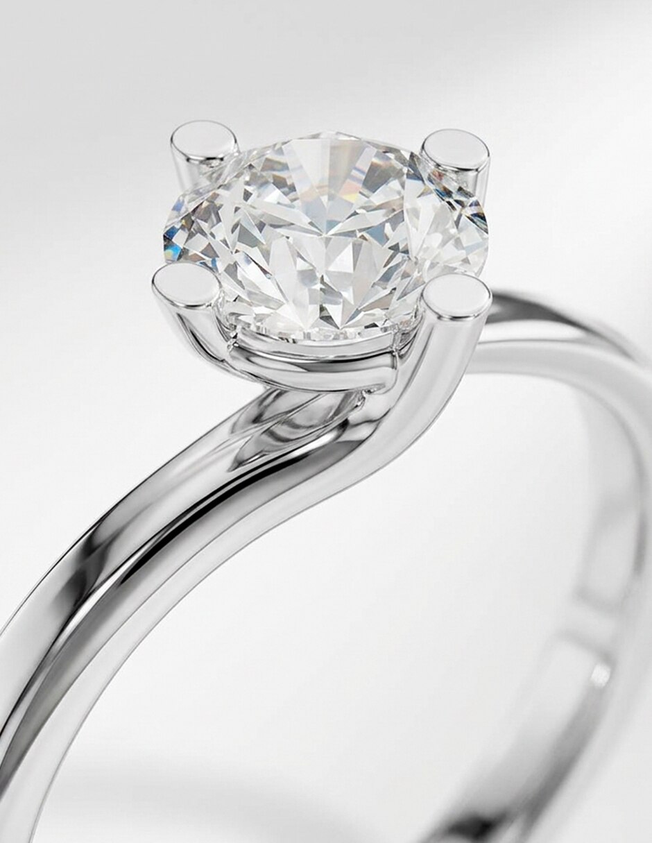 Anillo de compromiso de oro 18 K 7