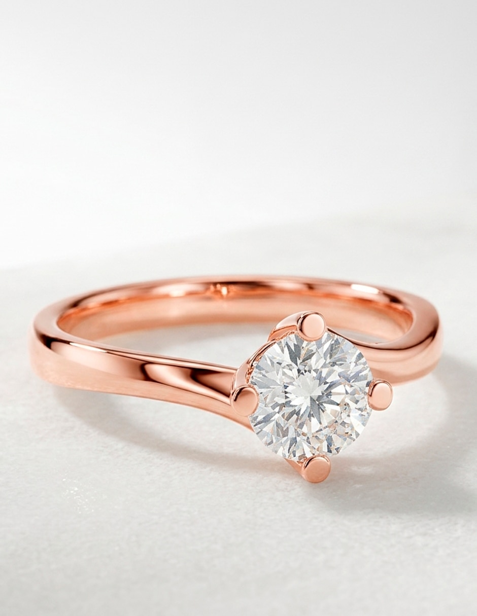 Anillo de compromiso de oro 9 K 10