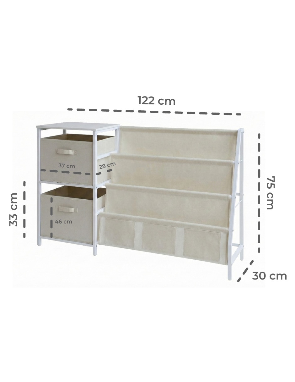 Librero armable kids de melamina 11