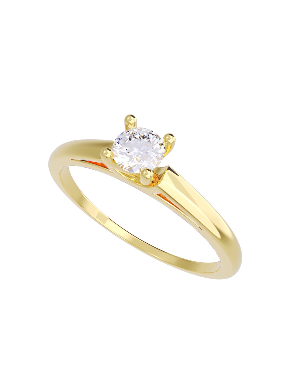 Anillo de compromiso de oro 14 k Fonelli diamantes