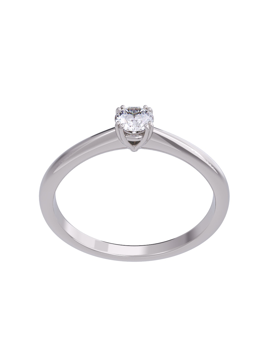 Anillo de compromiso de oro 14 K Fonelli diamante