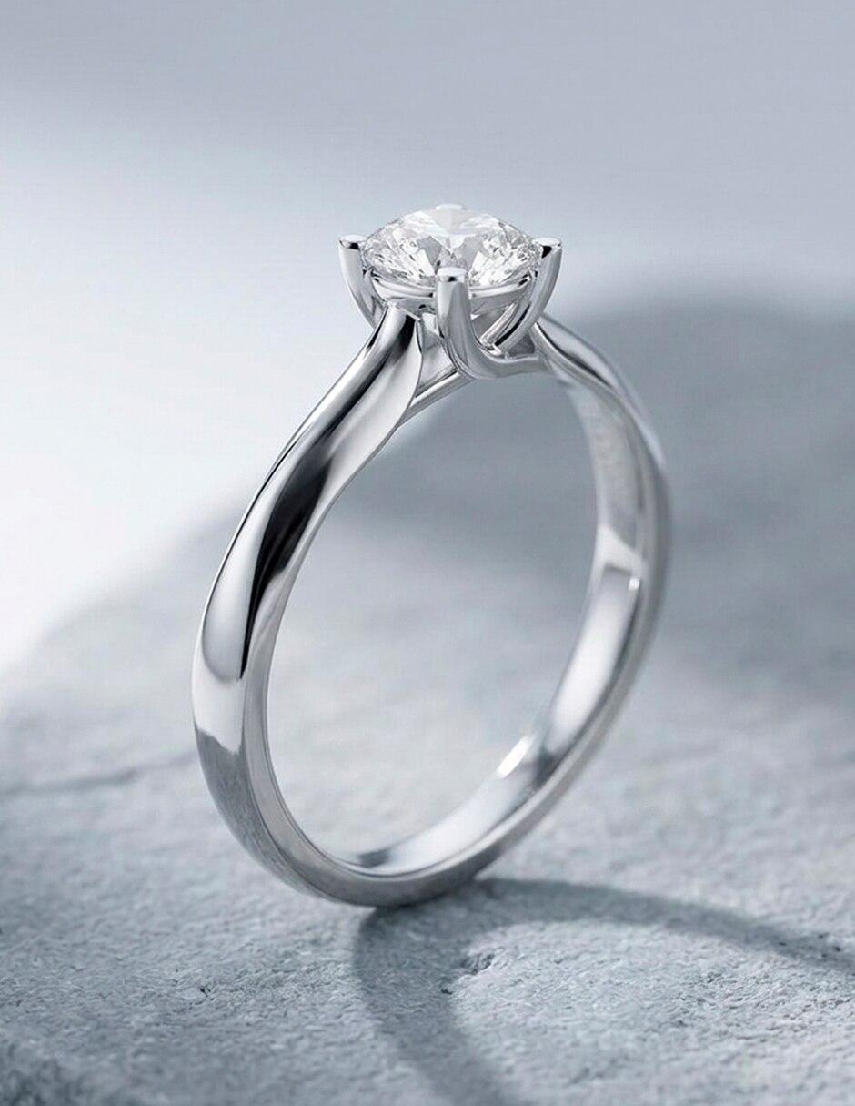 Anillo de compromiso de oro 14 k ! Diamante de laboratorio 8
