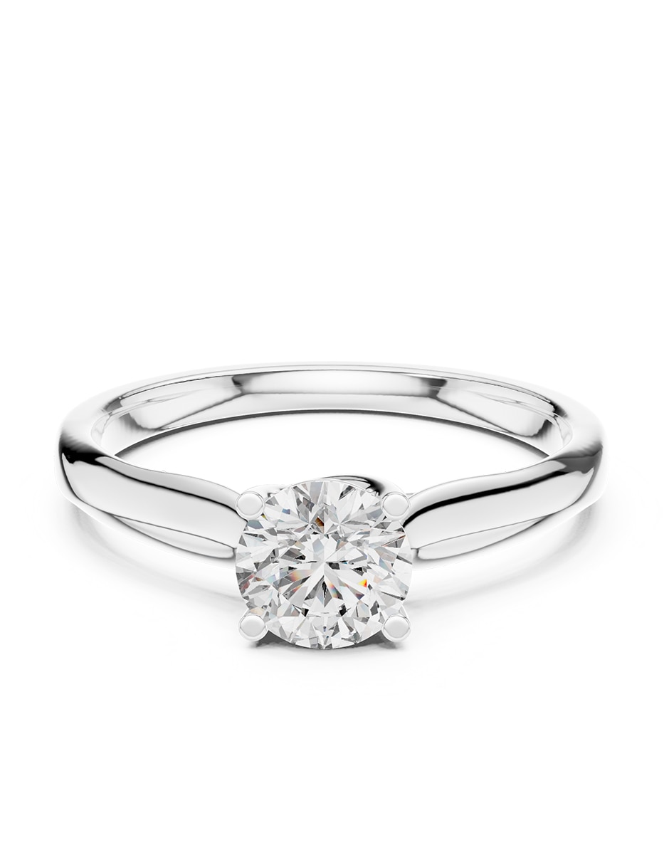Anillo de compromiso de oro 18 k ! Diamante de laboratorio 1