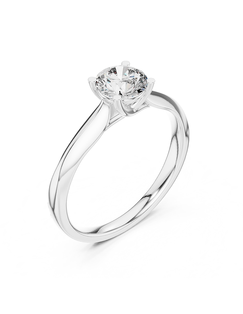 Anillo de compromiso de oro 18 k ! Diamante de laboratorio 2