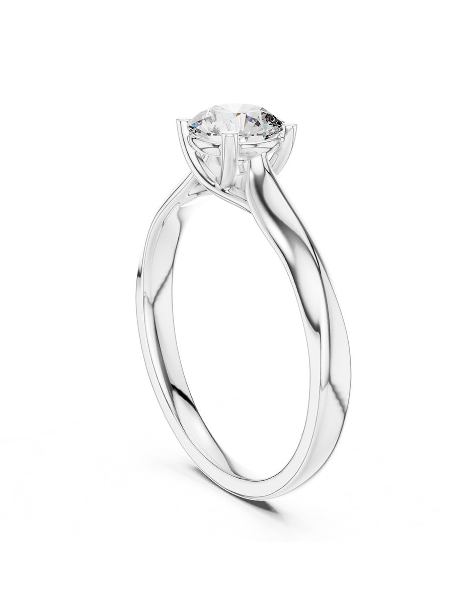 Anillo de compromiso de oro 18 k ! Diamante de laboratorio 3