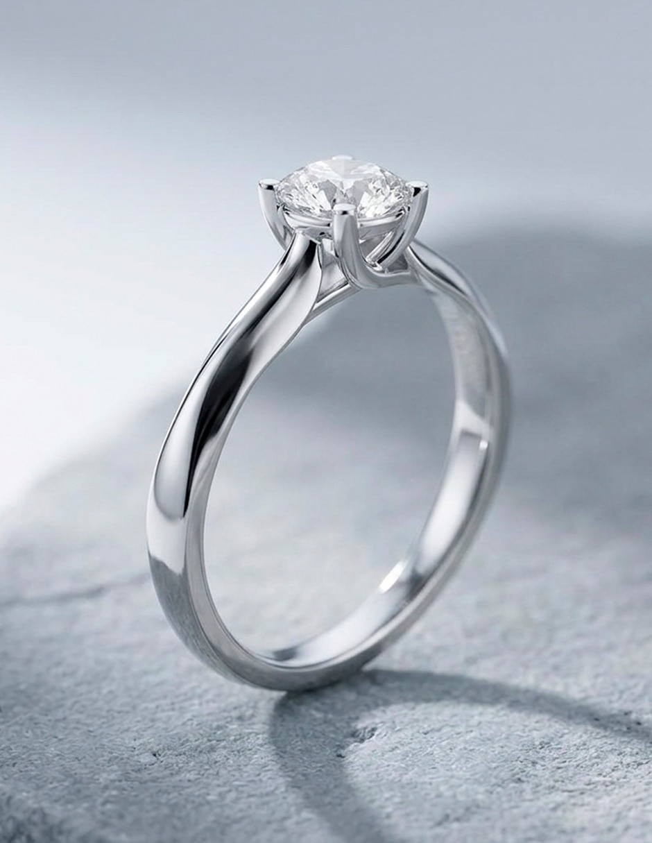 Anillo de compromiso de oro 18 k ! Diamante de laboratorio 8