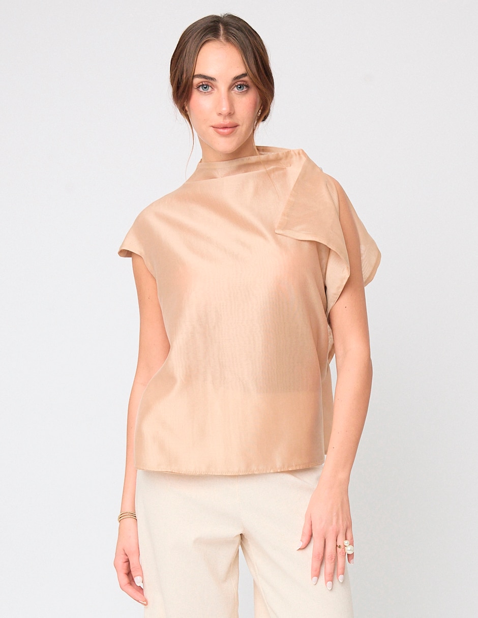 Blusa manga corta para mujer