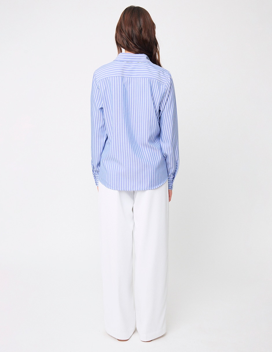 Blusa Linea Pura manga larga para mujer