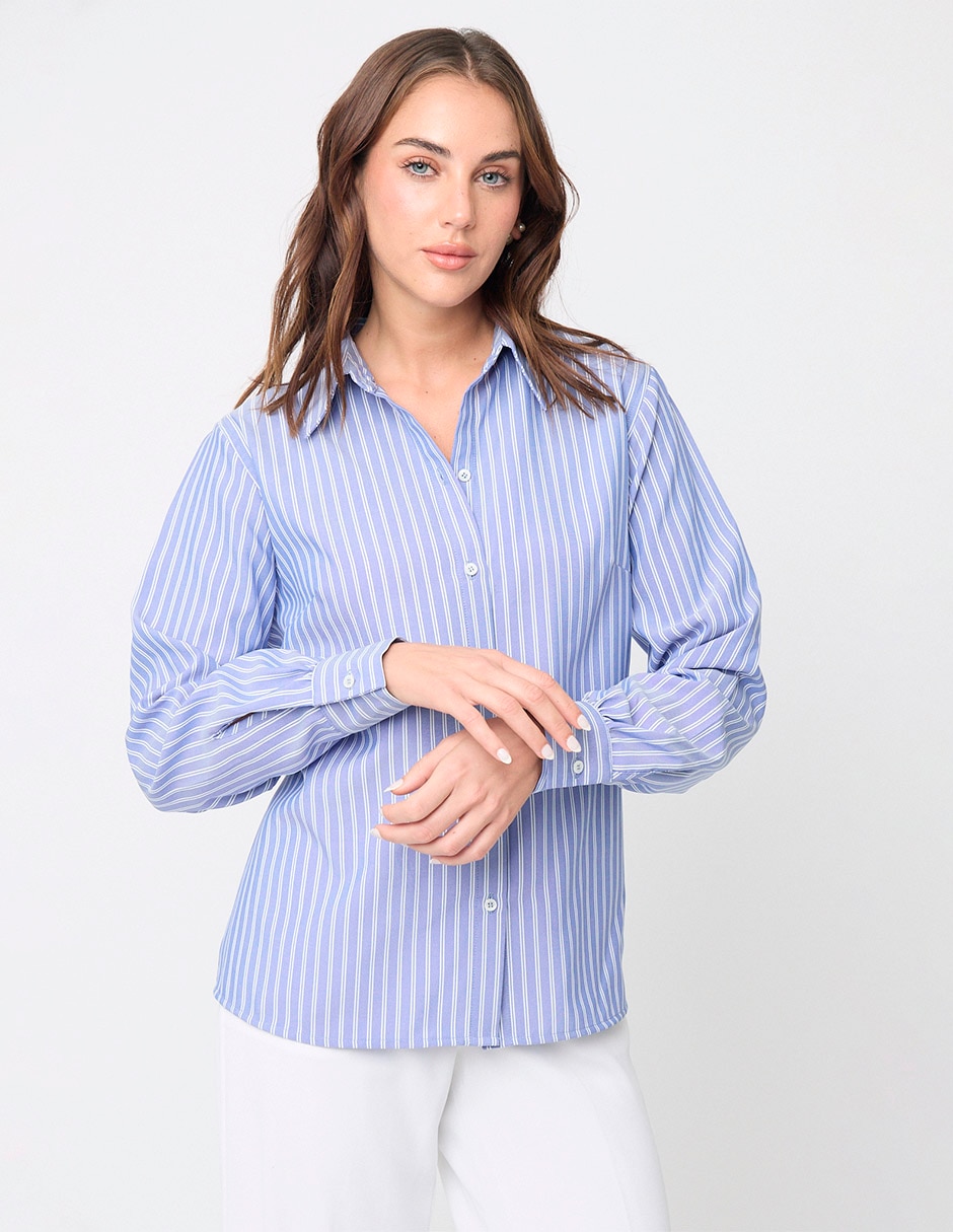 Blusa Linea Pura manga larga para mujer
