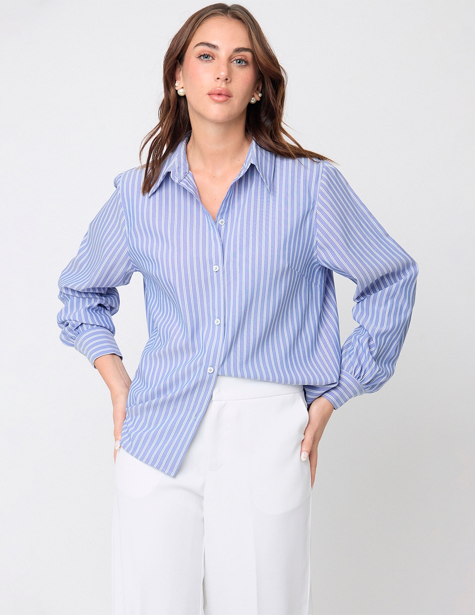 Blusa Linea Pura manga larga para mujer