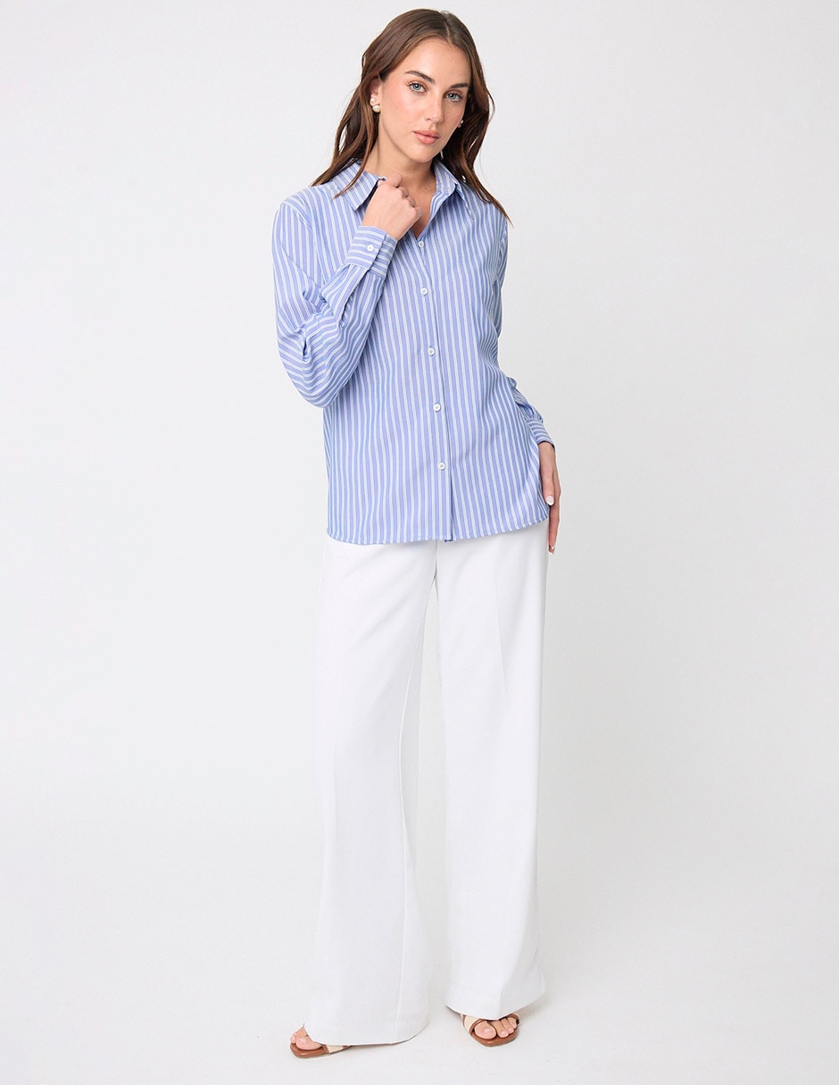 Blusa Linea Pura manga larga para mujer