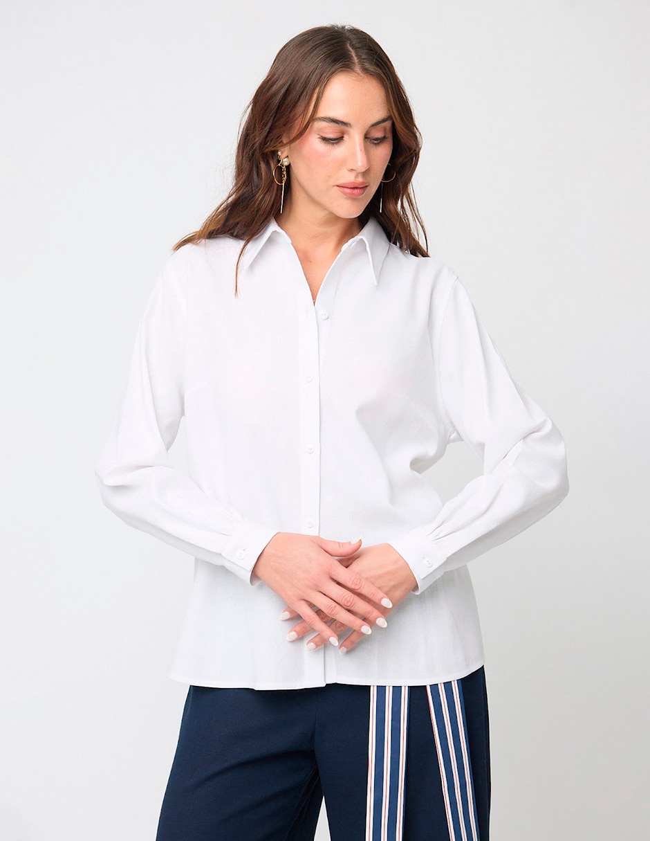 Blusa Linea Pura manga larga para mujer