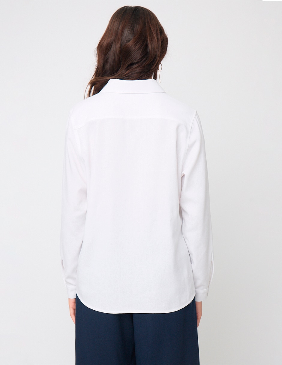 Blusa Linea Pura manga larga para mujer