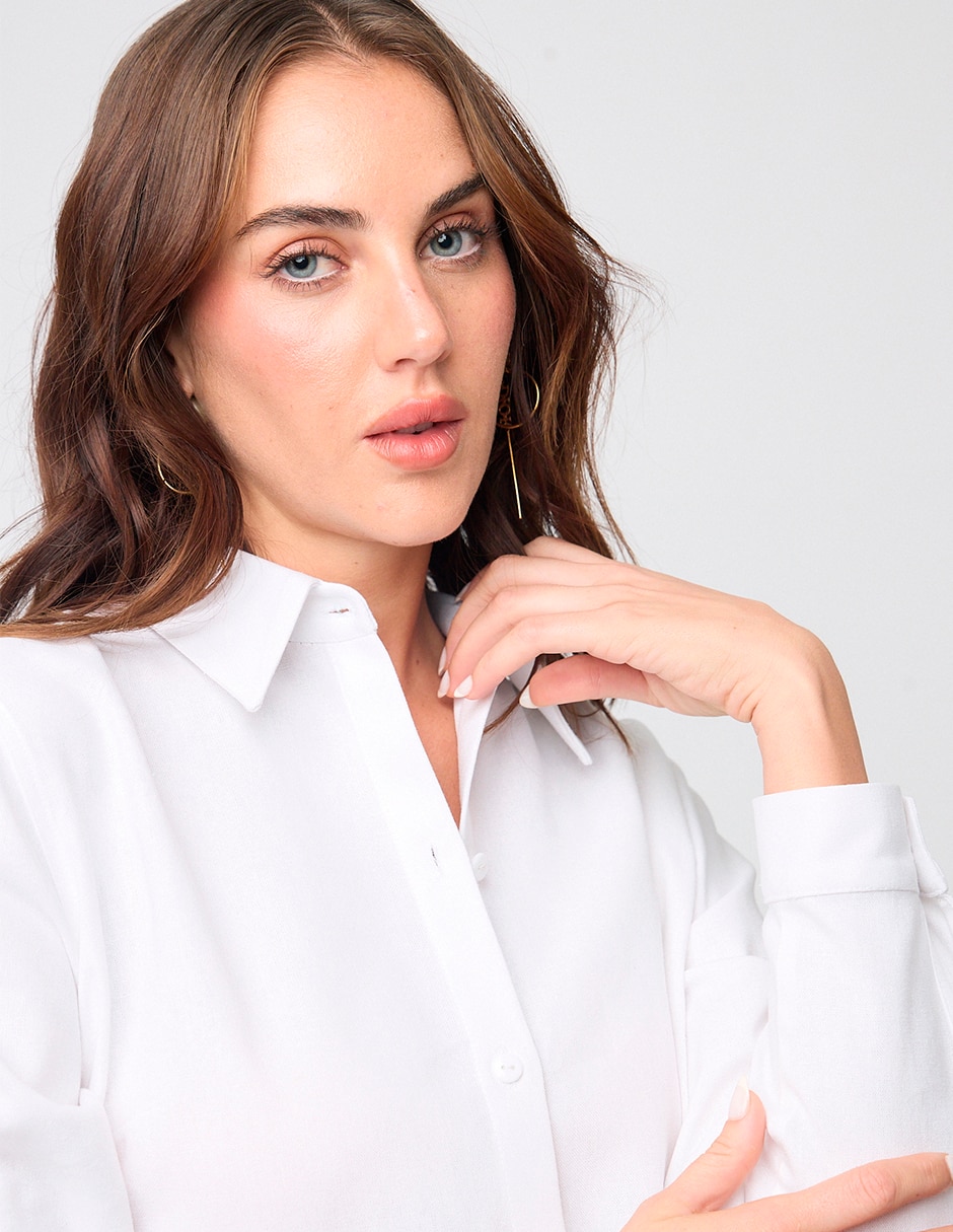Blusa Linea Pura manga larga para mujer