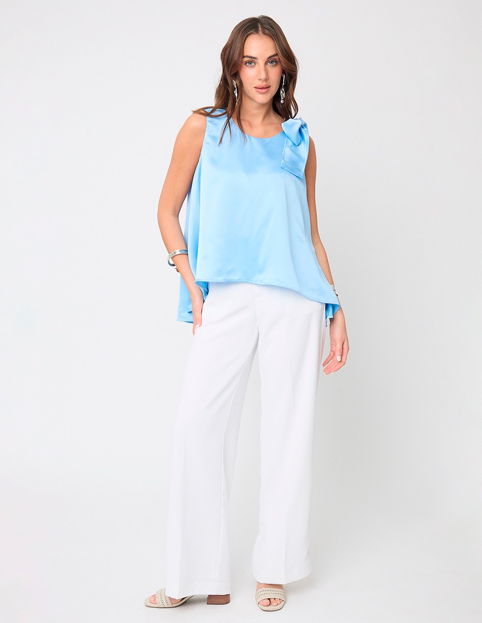 Blusa de tirantes Linea Pura para mujer