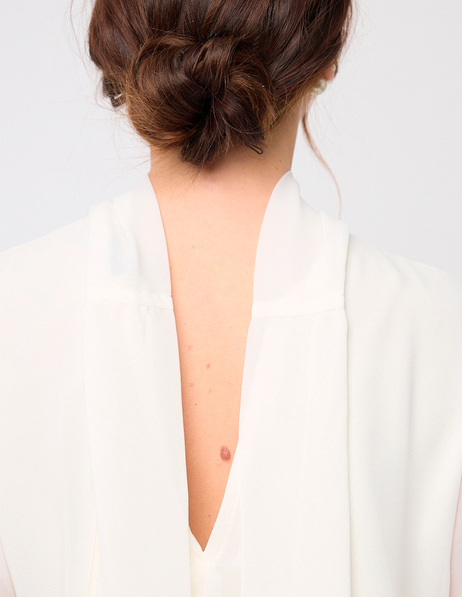 Blusa Linea Pura manga larga para mujer