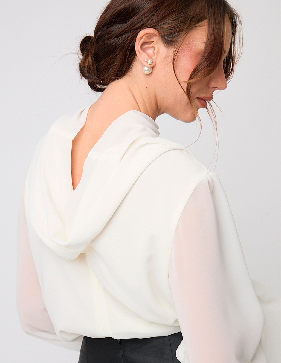 Blusa Linea Pura manga larga para mujer