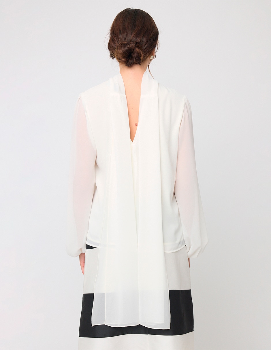 Blusa Linea Pura manga larga para mujer