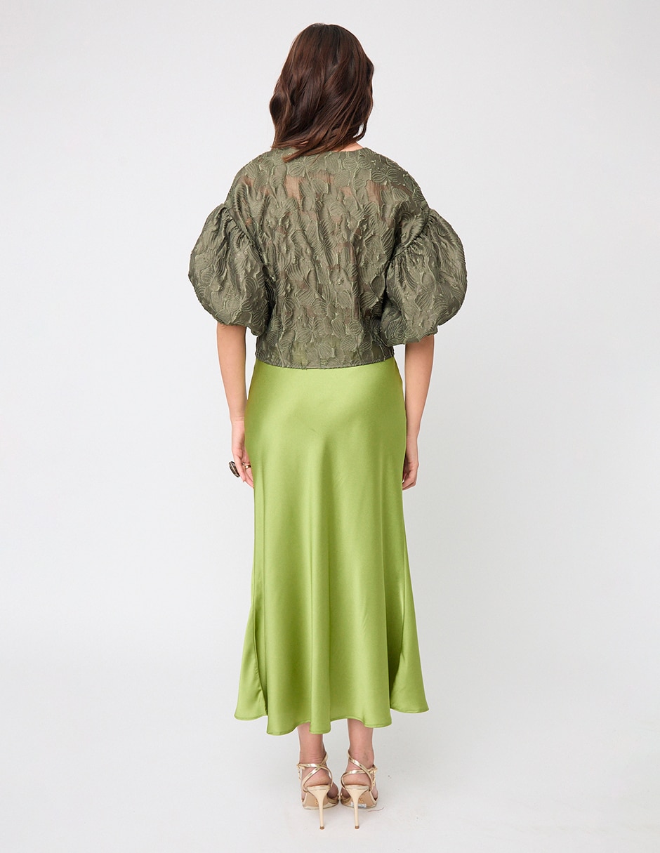Blusa Linea Pura manga corta para mujer