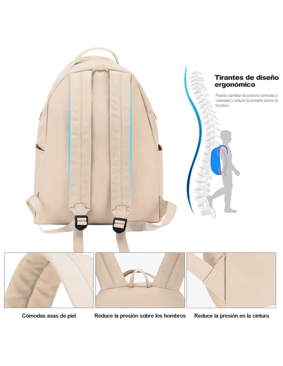 Mochila con portalaptop impermeable unisex 4