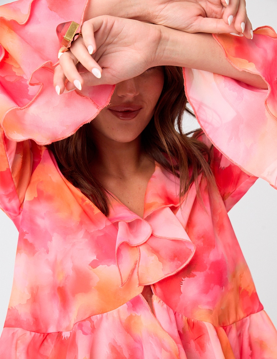 Blusa Linea Pura manga larga para mujer