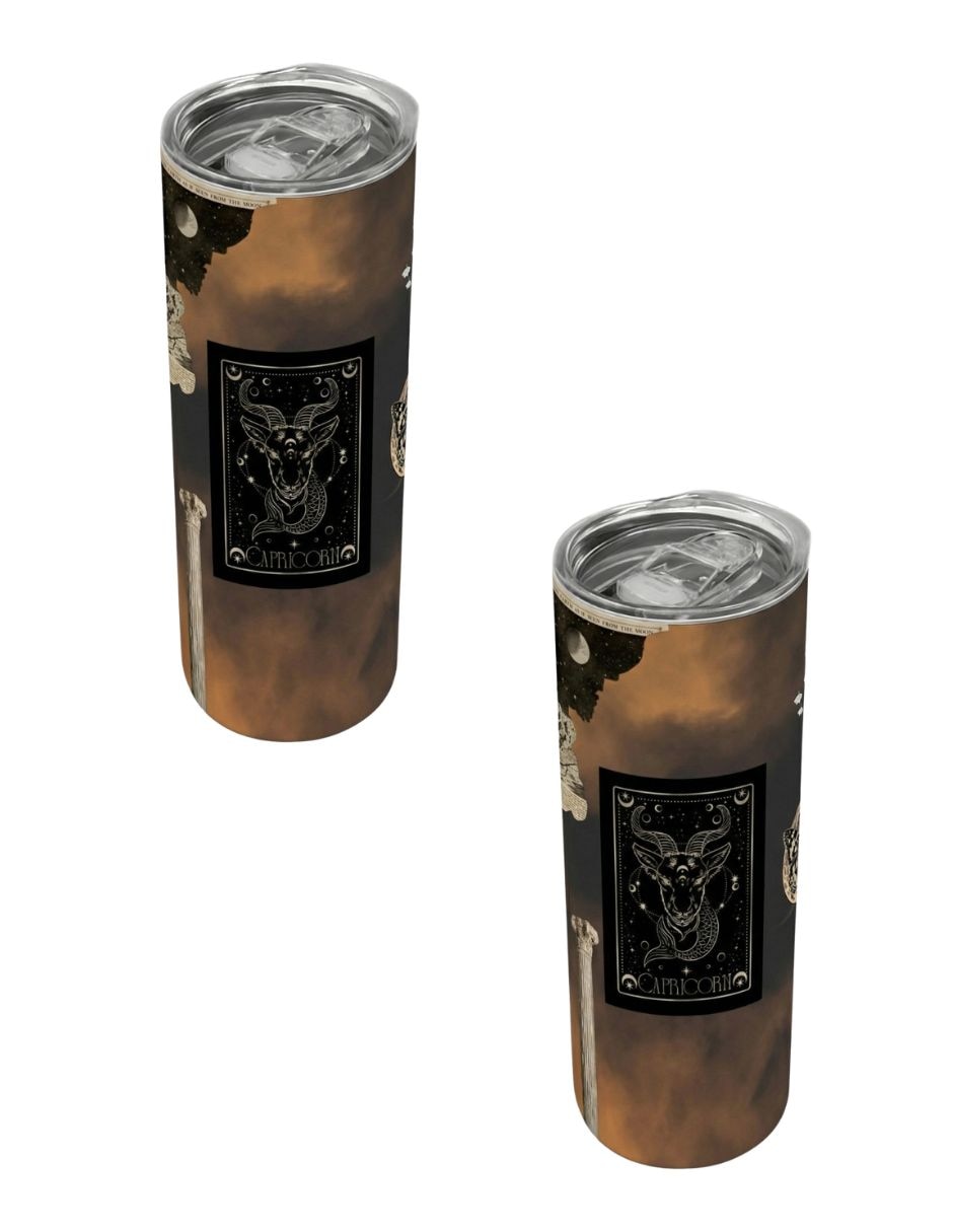 Set termo de acero inoxidable con tapa a presión