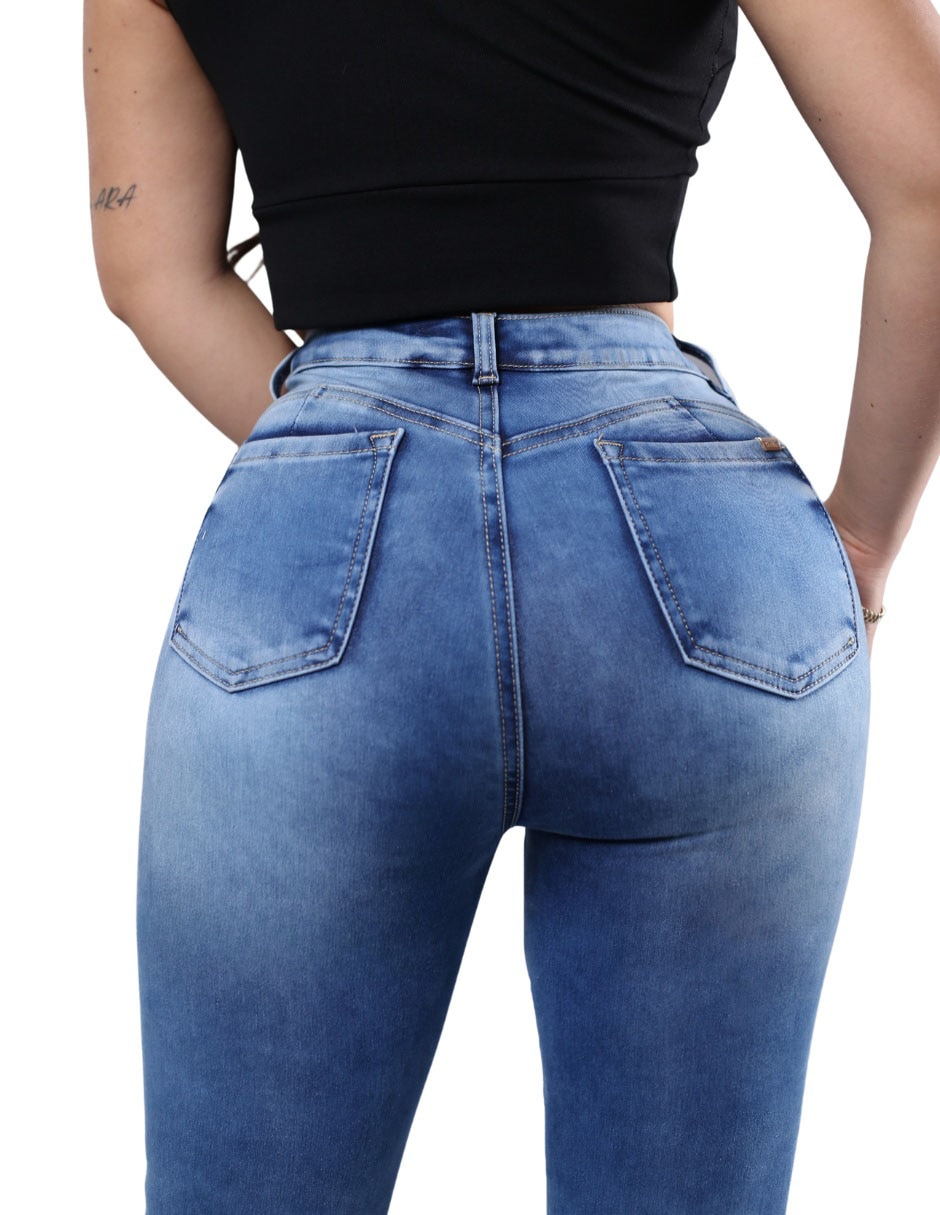 Jeans/Jegging/Jeans jogger Regular Skinny SAVI JEANS SB4691 corte Cintura alta para mujer