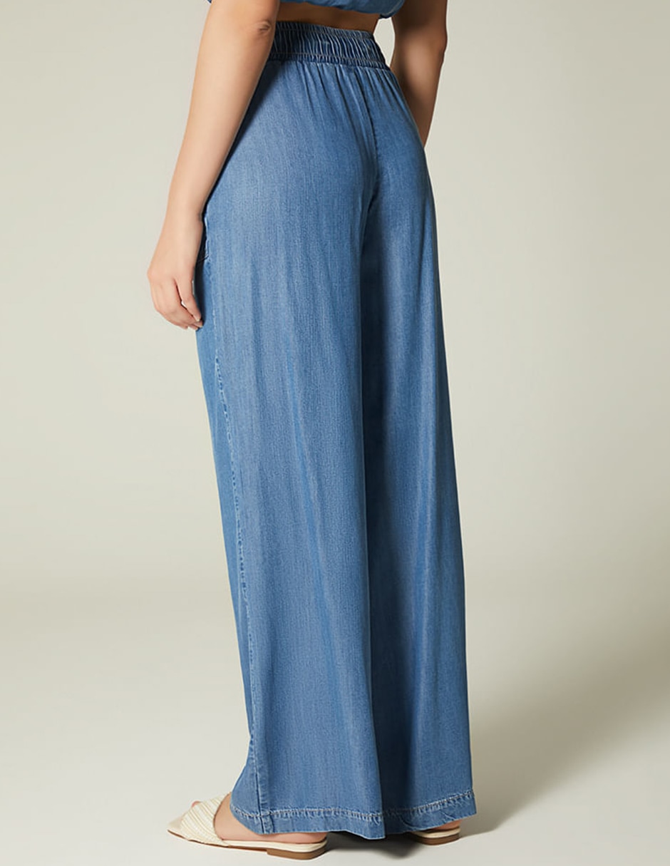 Jeans easy pant palazzo Studio F Benkei para mujer