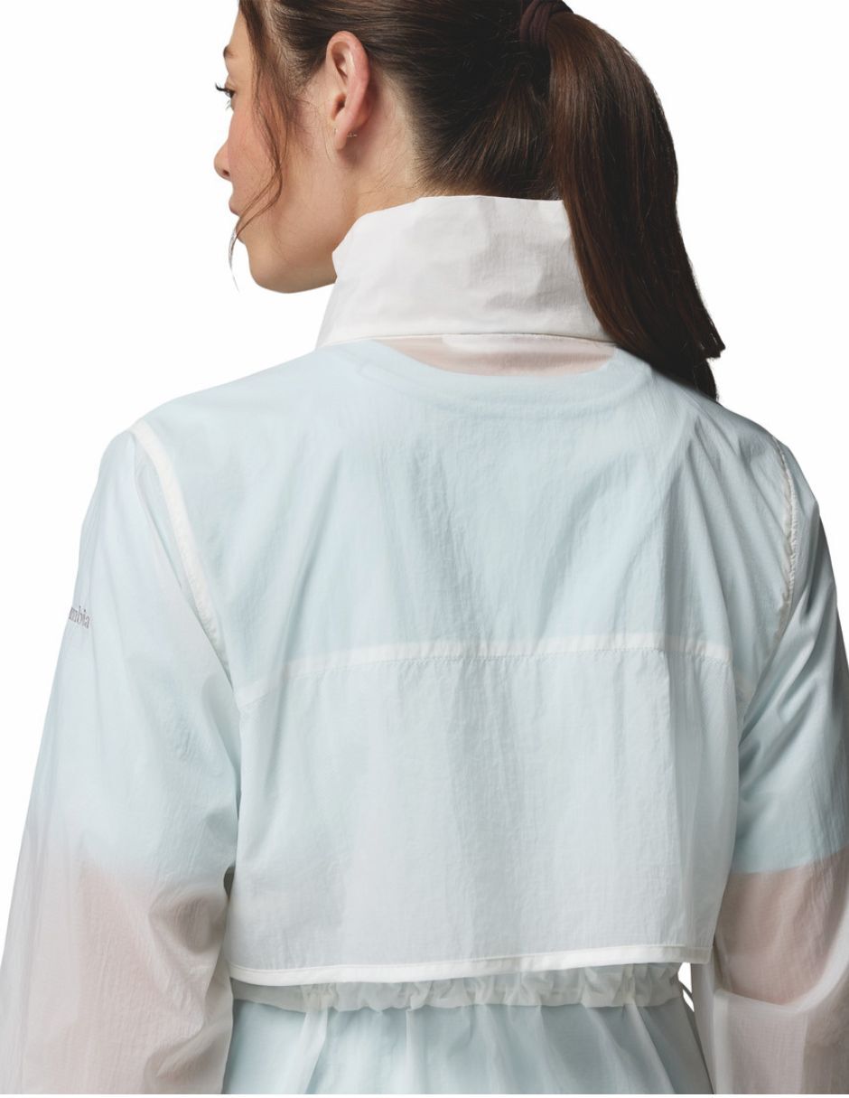 Chamarra impermeable casual Columbia Ss26 para mujer