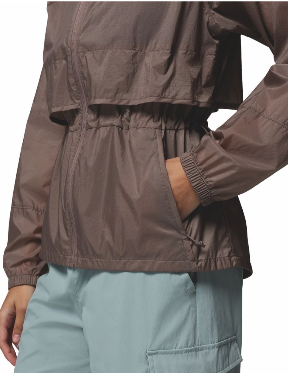 Chamarra casual columbia impermeable para mujer