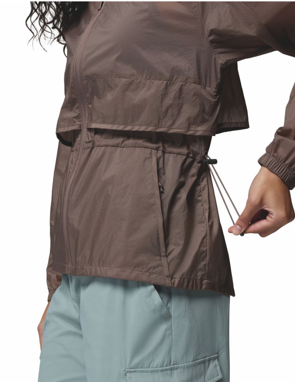 Chamarra casual columbia impermeable para mujer