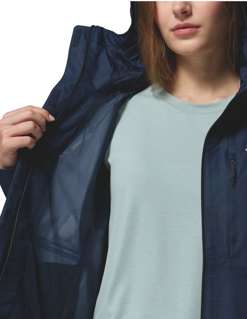 Chamarra impermeable para senderismo Ss26 para mujer 6