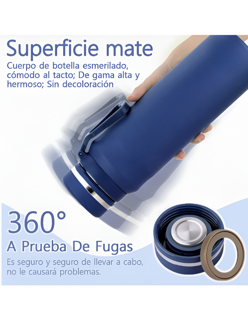Termo de acero inoxidable con tapa rosca 4
