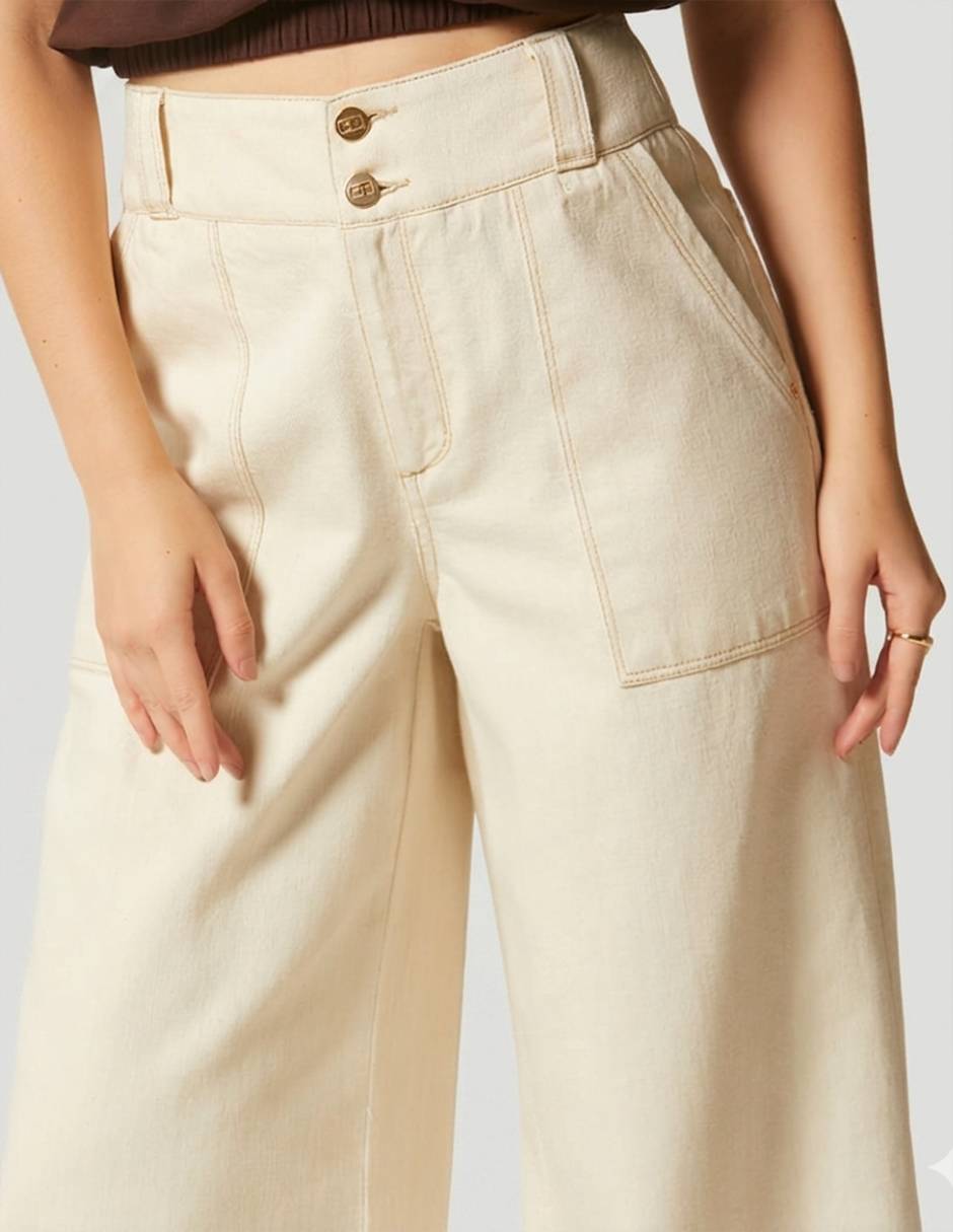 Jeans easy pant palazzo Studio F Organic Denim De Lujo para mujer