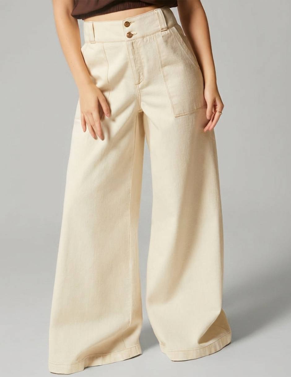 Jeans easy pant palazzo Studio F Organic Denim De Lujo para mujer