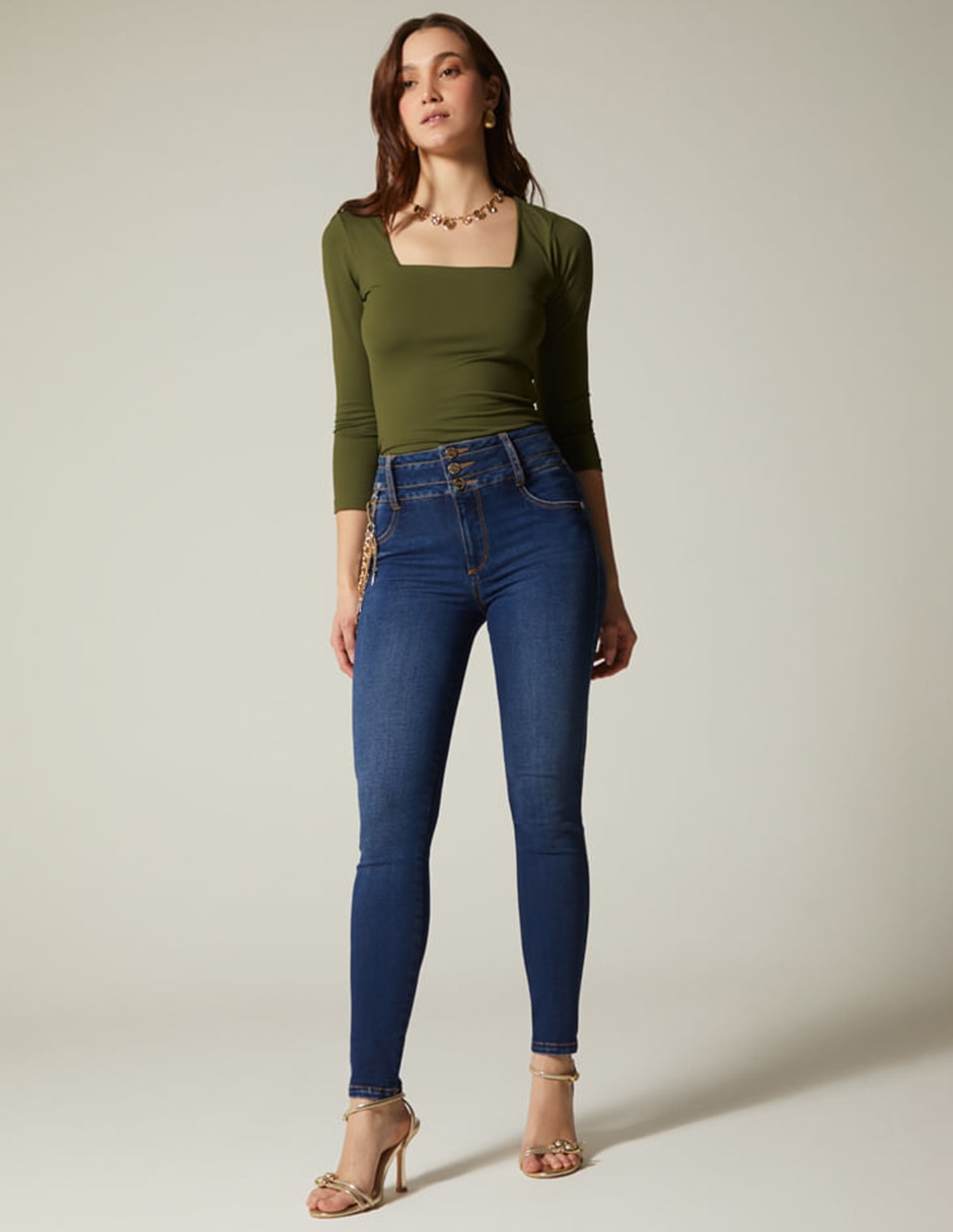 Jeans ultra slim Studio F Estocolmo para mujer