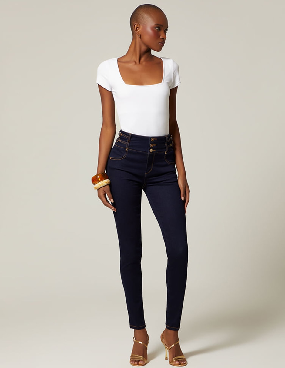 Jeans ultra slim Studio F para mujer