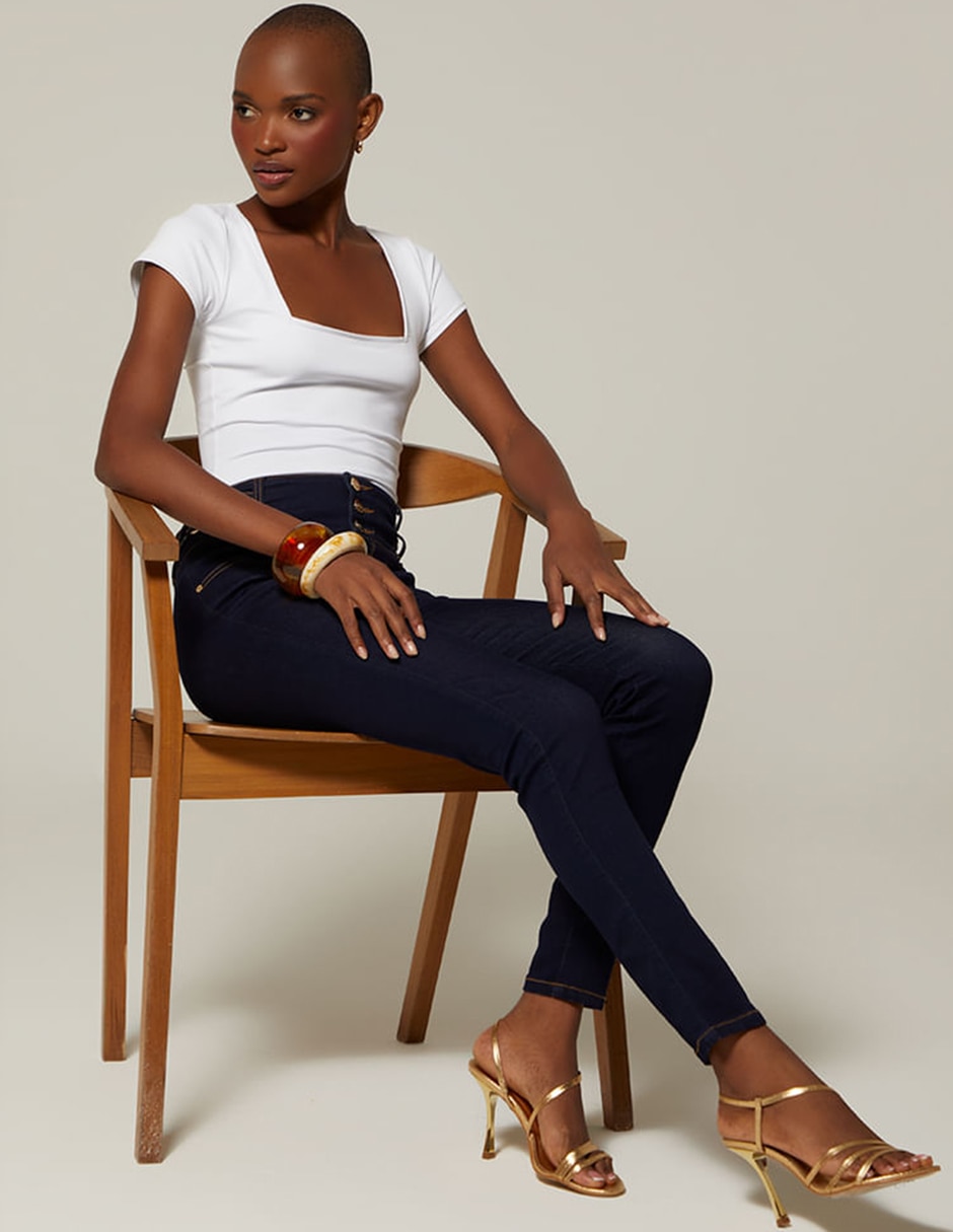 Jeans ultra slim Studio F para mujer