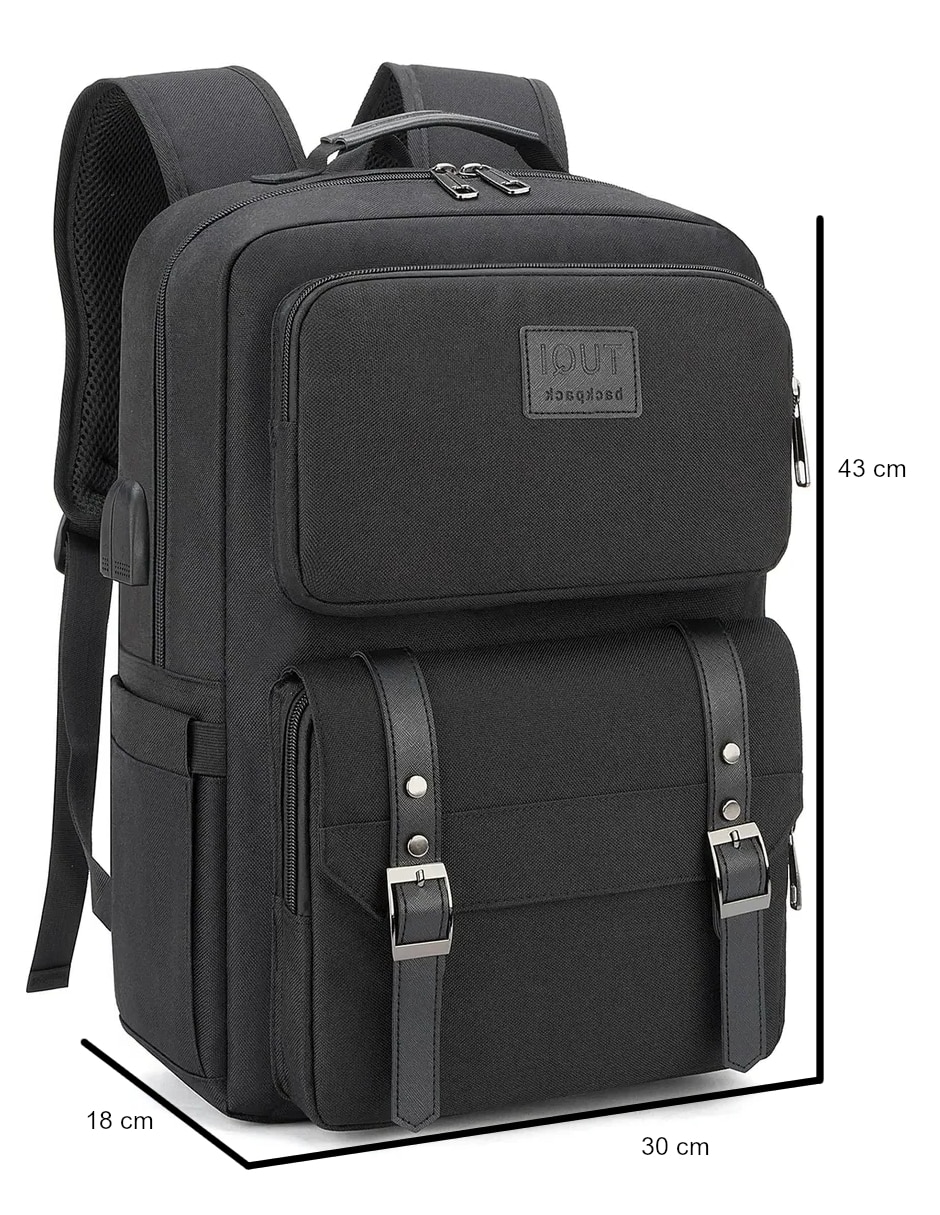 Mochila con portalaptop GENÉRICA impermeable unisex