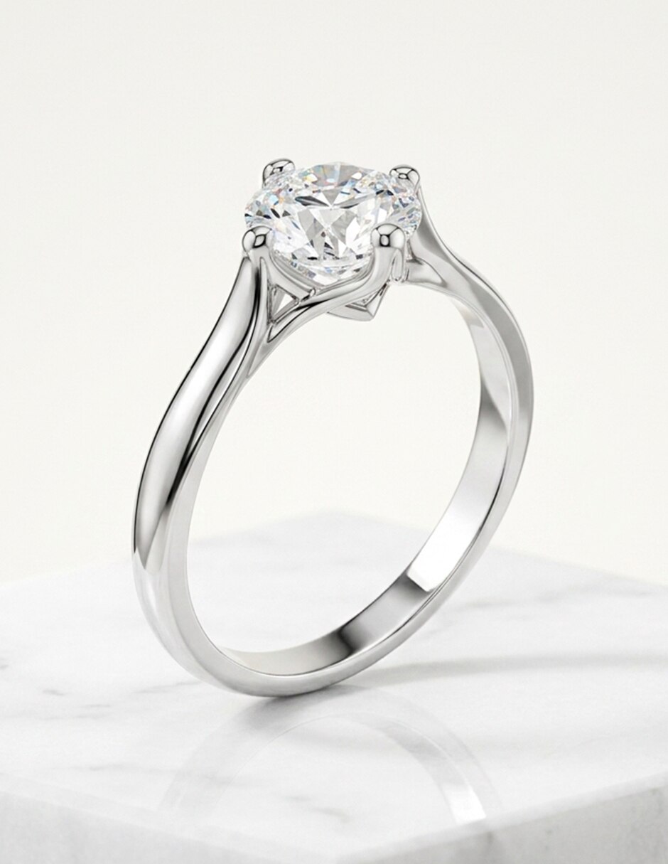 Anillo de compromiso de oro 9 k ! Zirconia cúbica 6