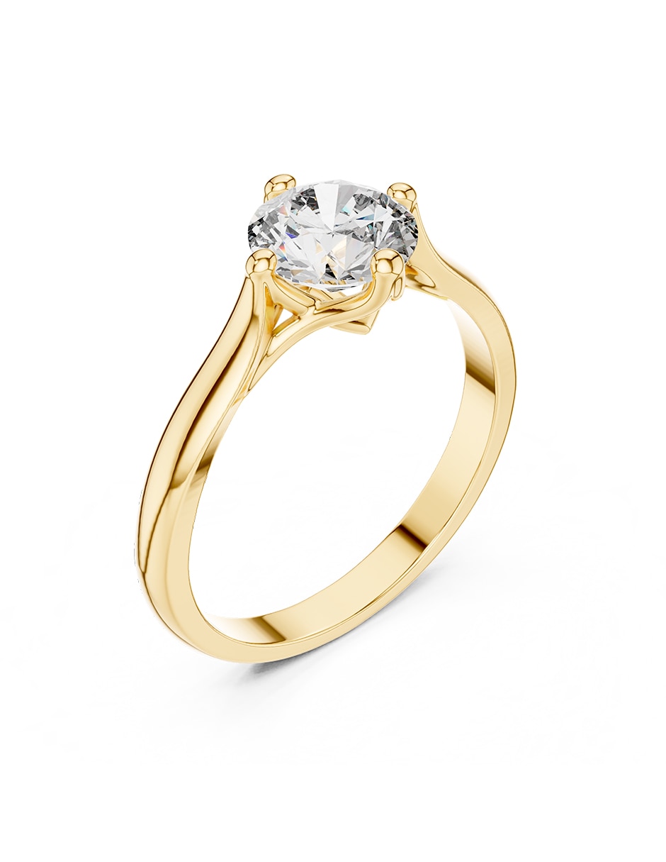 Anillo de compromiso de oro 9 k Amore Mio Amore Mio! Zirconia cúbica