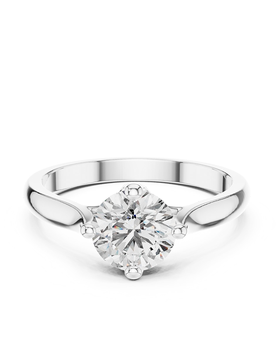 Anillo de compromiso de oro 14 k ! Diamante de laboratorio 1