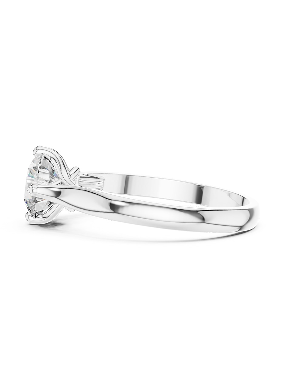 Anillo de compromiso de oro 14 k ! Diamante de laboratorio 4